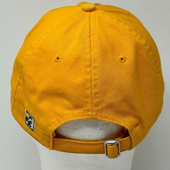 North Dakota State Bison Dad Hat Baseball Cap NDSU 3 Bar Line The Game Yellow - Picture 3 of 12